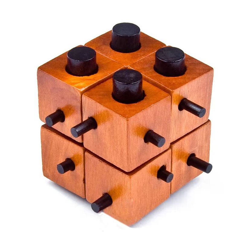 Game Educational For Kids Free - Wooden Brain Teaser Puzzles Unlock Interlock