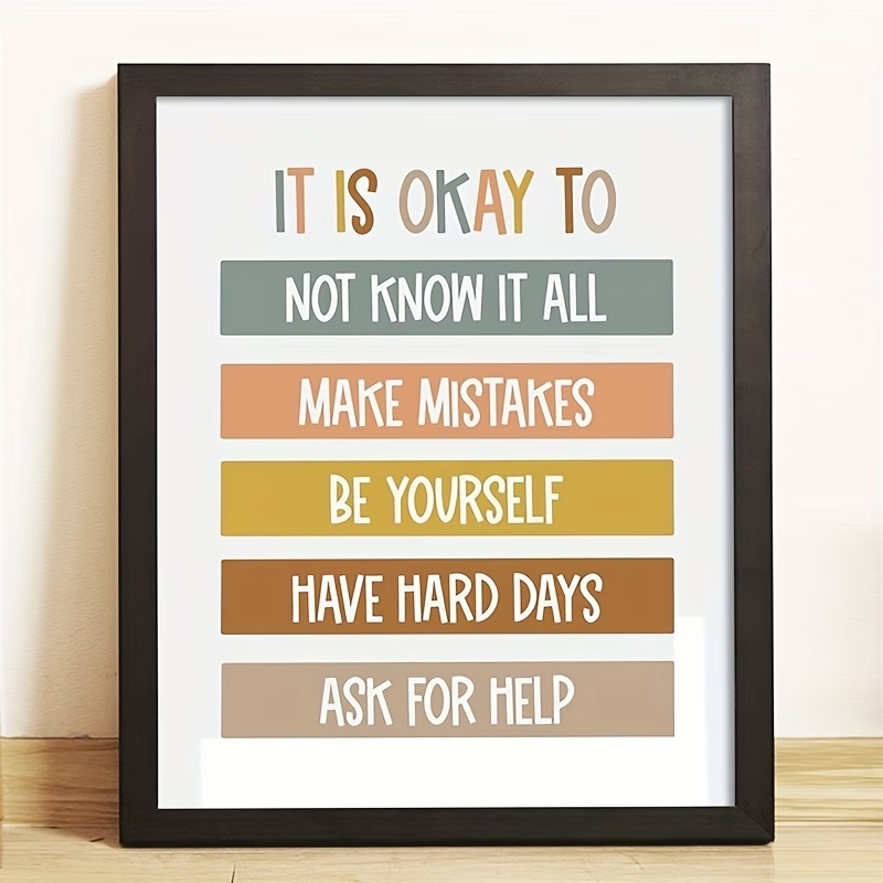 Kids Educational Posters - Modern Bohemian Classroom Educational Quotes Print