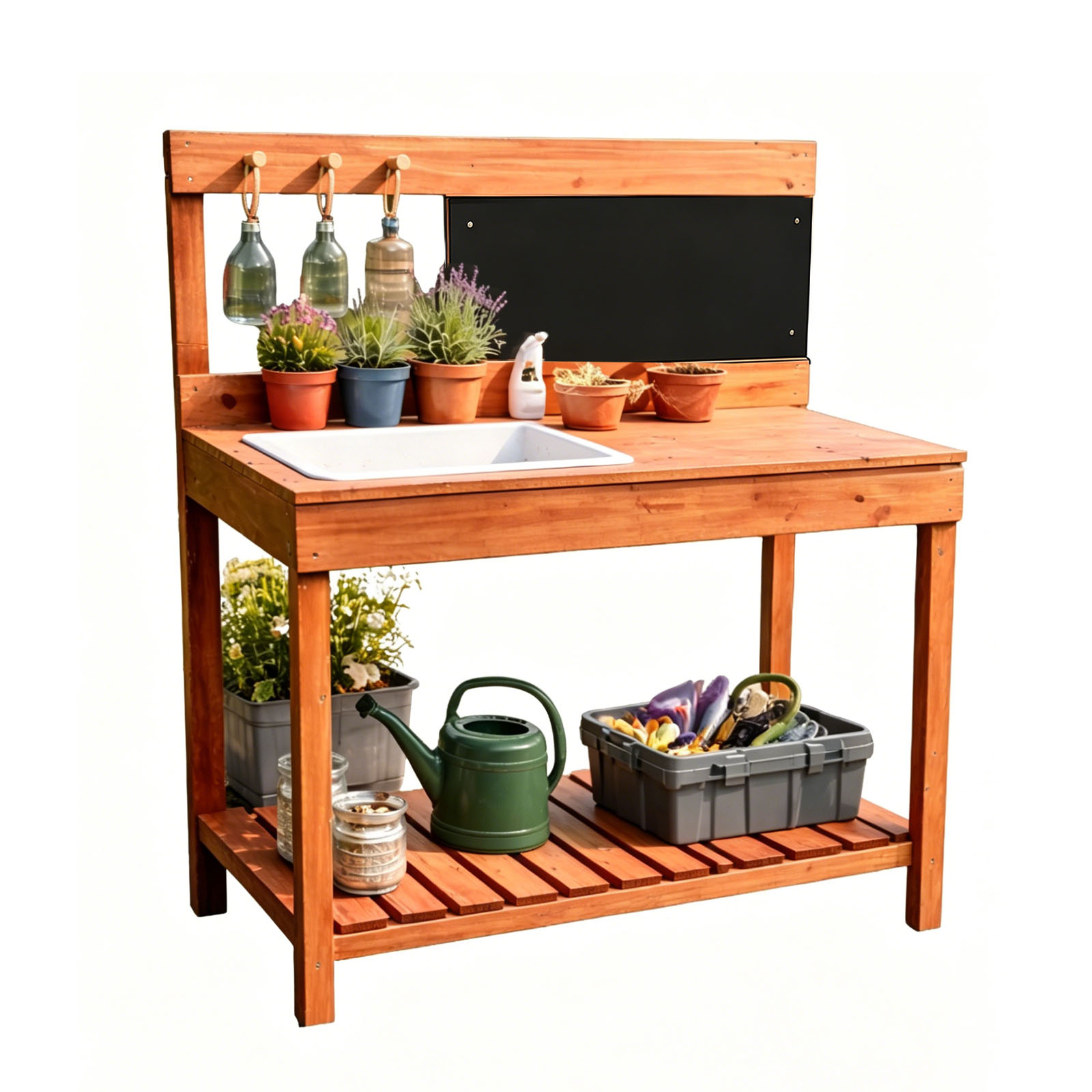Kids Outdoor Education - Wooden Potting Benches For Children Outdoor