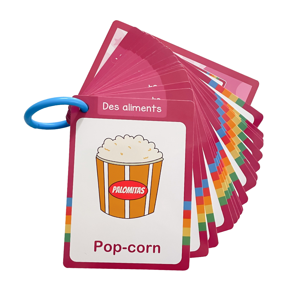20Pcs Foods Theme French Vocab - Kids Educational Posters ulasan dan harga