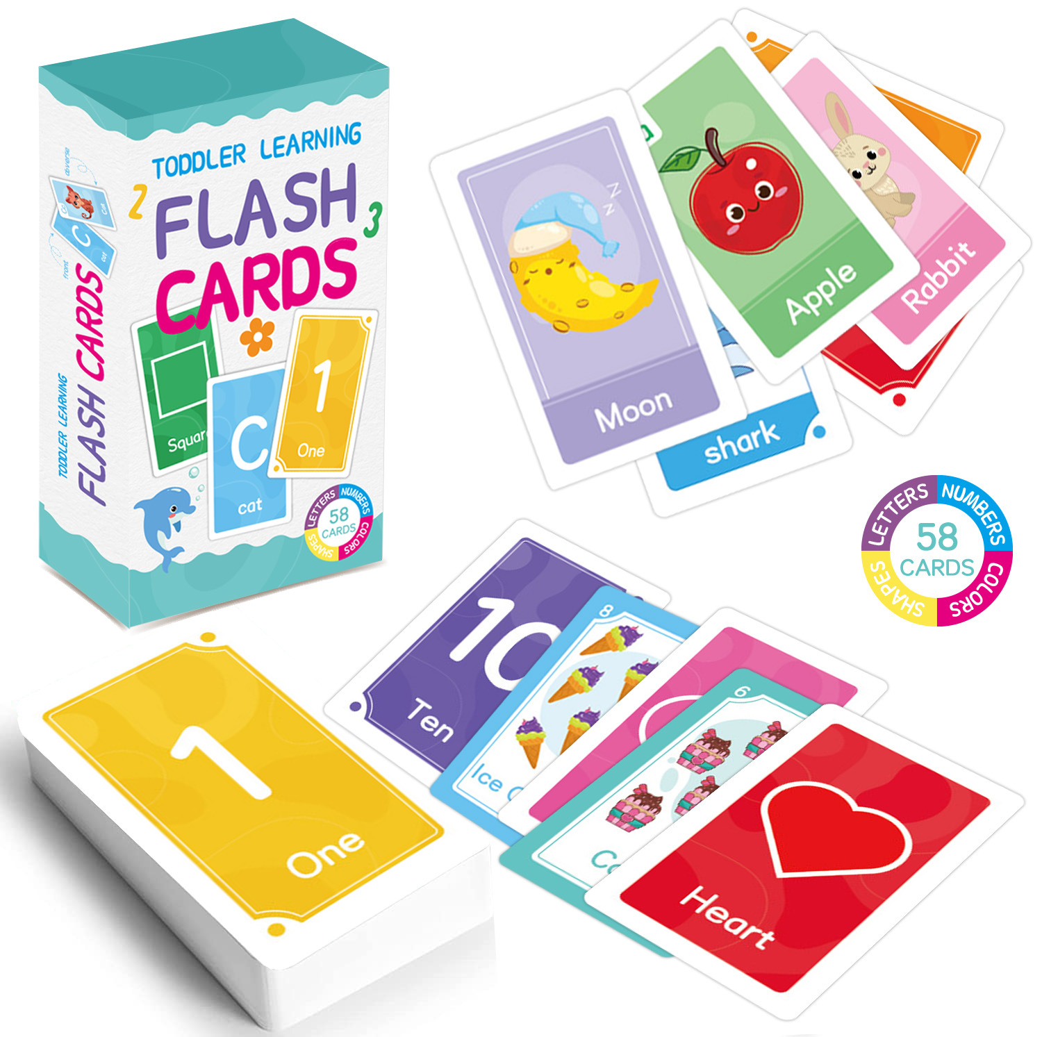58 Pcs ABC Alphabet Flashcards - Game Educational For Kids Free ulasan dan harga