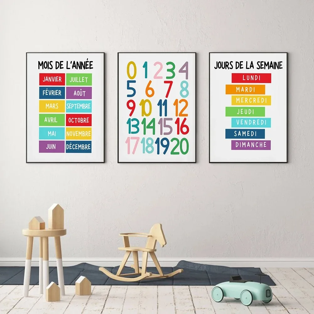1PC  Playroom Wall Alphabet Nu - Kids Educational Posters ulasan dan harga