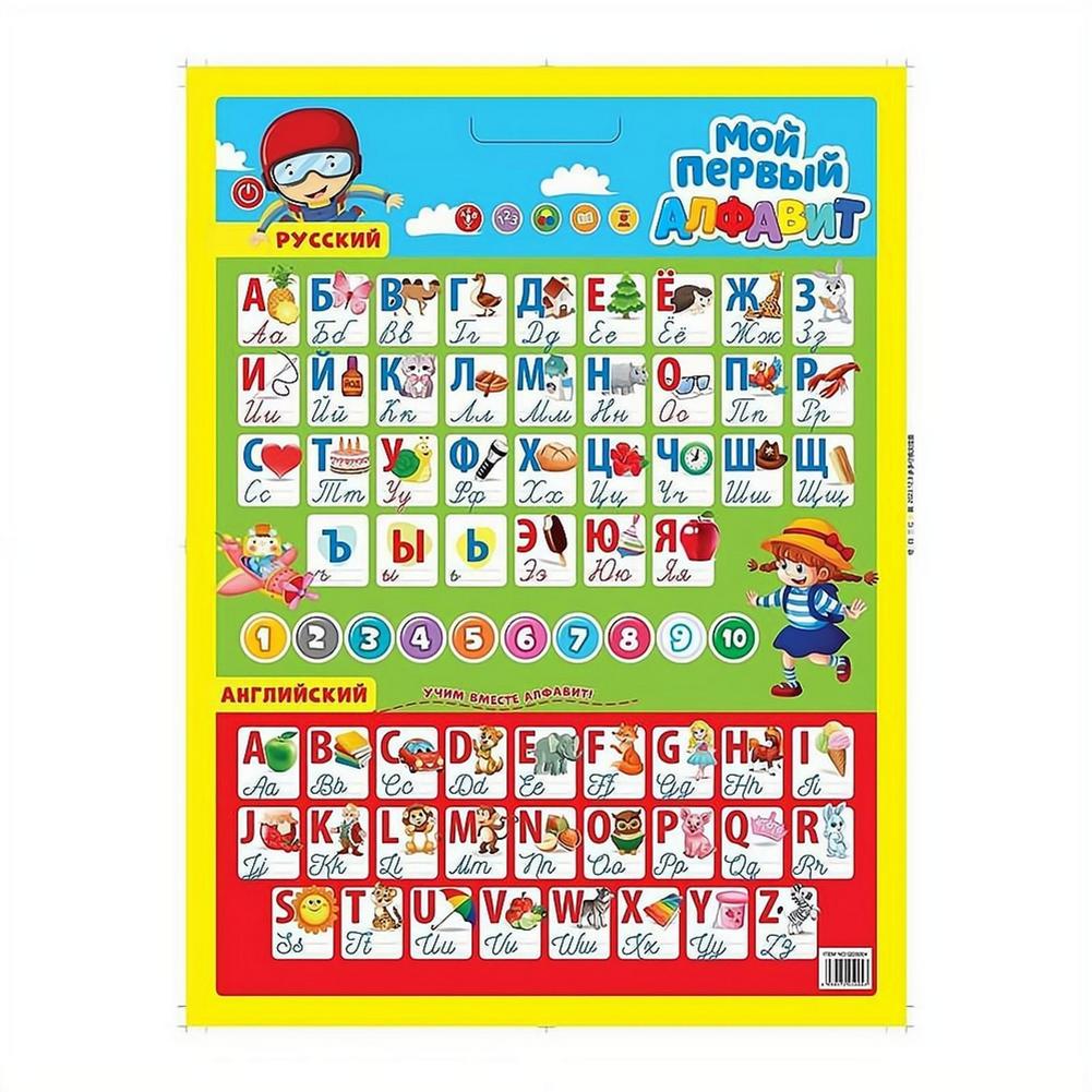 Russian Electronic Interactive - Kids Educational Posters ulasan dan harga