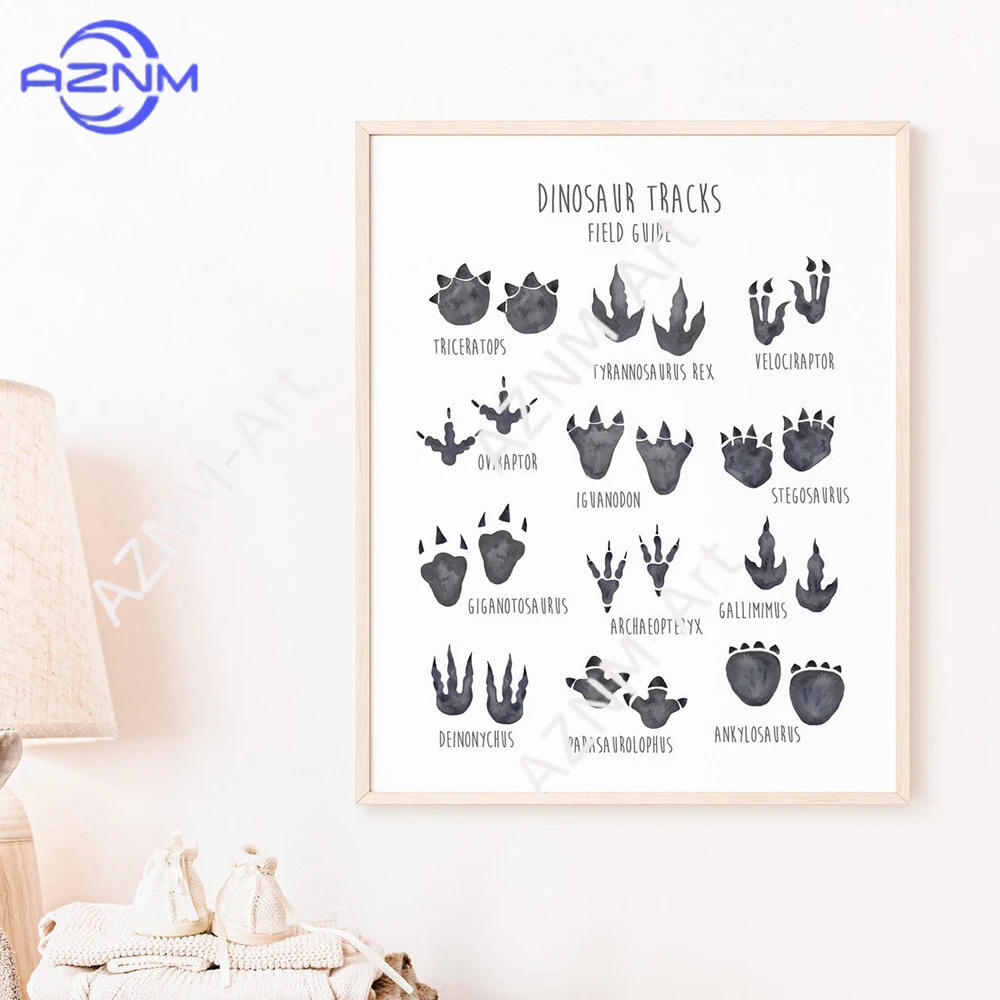 1/3PCS ，The cartoon dinosaur s - Kids Educational Posters ulasan dan harga