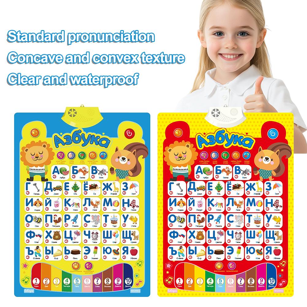 Russian Electronic Interactive - Kids Educational Posters ulasan dan harga