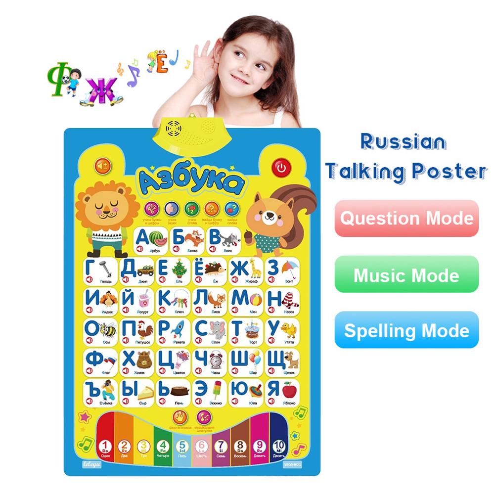 Russian Electronic Interactive - Kids Educational Posters ulasan dan harga