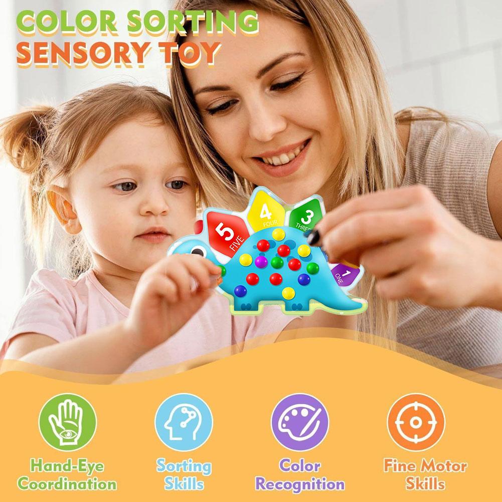 Dinosaur Sorting Toy Color Cog - Kids Education Design ulasan dan harga