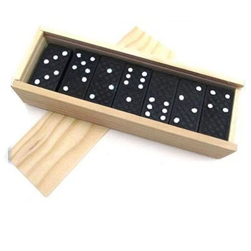 28pcs/Set Wooden Domino Board  - Kids Outdoor Education ulasan dan harga