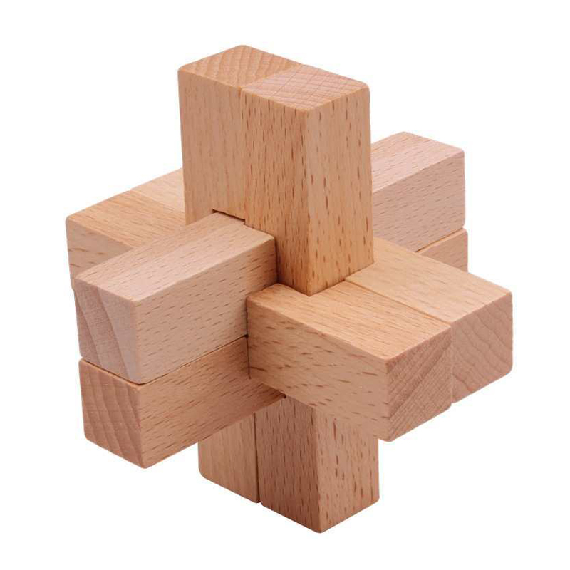 Wooden Luban Puzzle for Adults - Game Educational For Kids Free ulasan dan harga