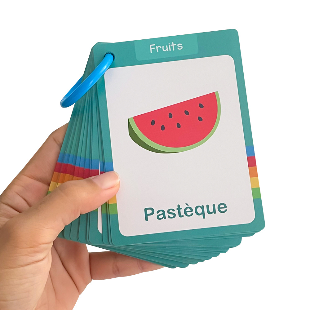 25Pcs Fruit & Vegetable French - Kids Educational Posters ulasan dan harga