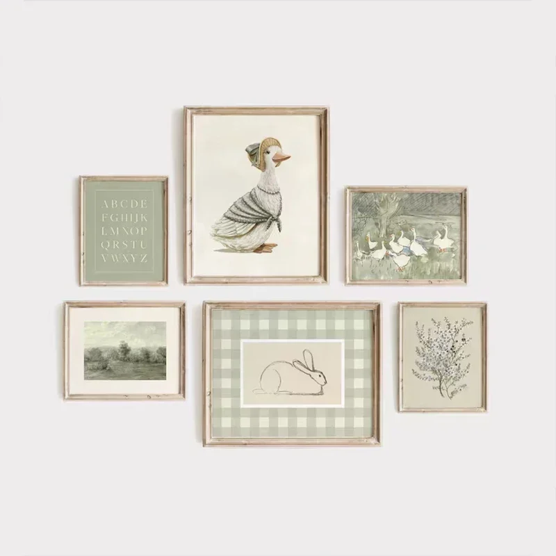 Green Bohemian Nursery Gallery - Kids Educational Posters ulasan dan harga