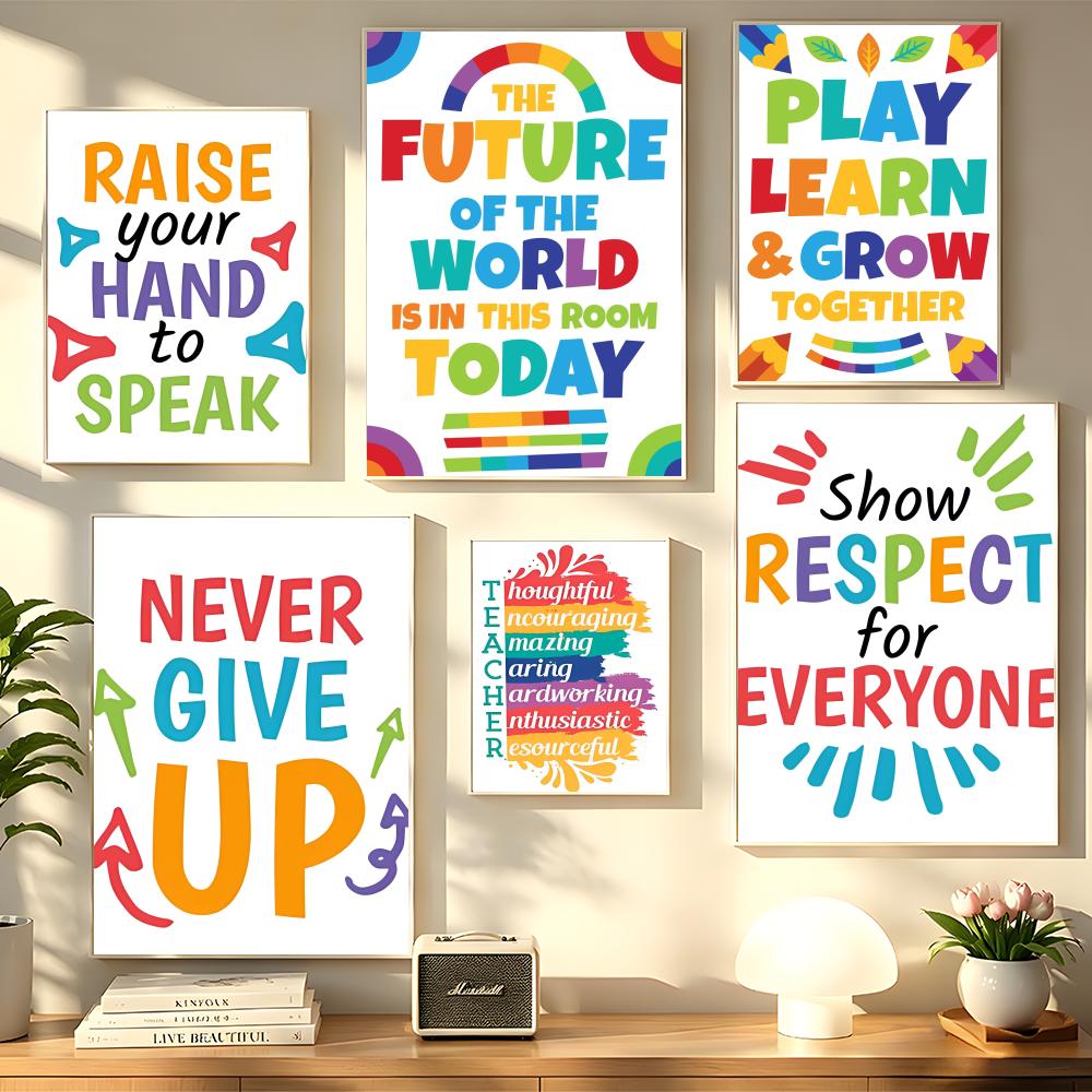 Positive Kid Classroom Wall Pi - Kids Educational Posters ulasan dan harga