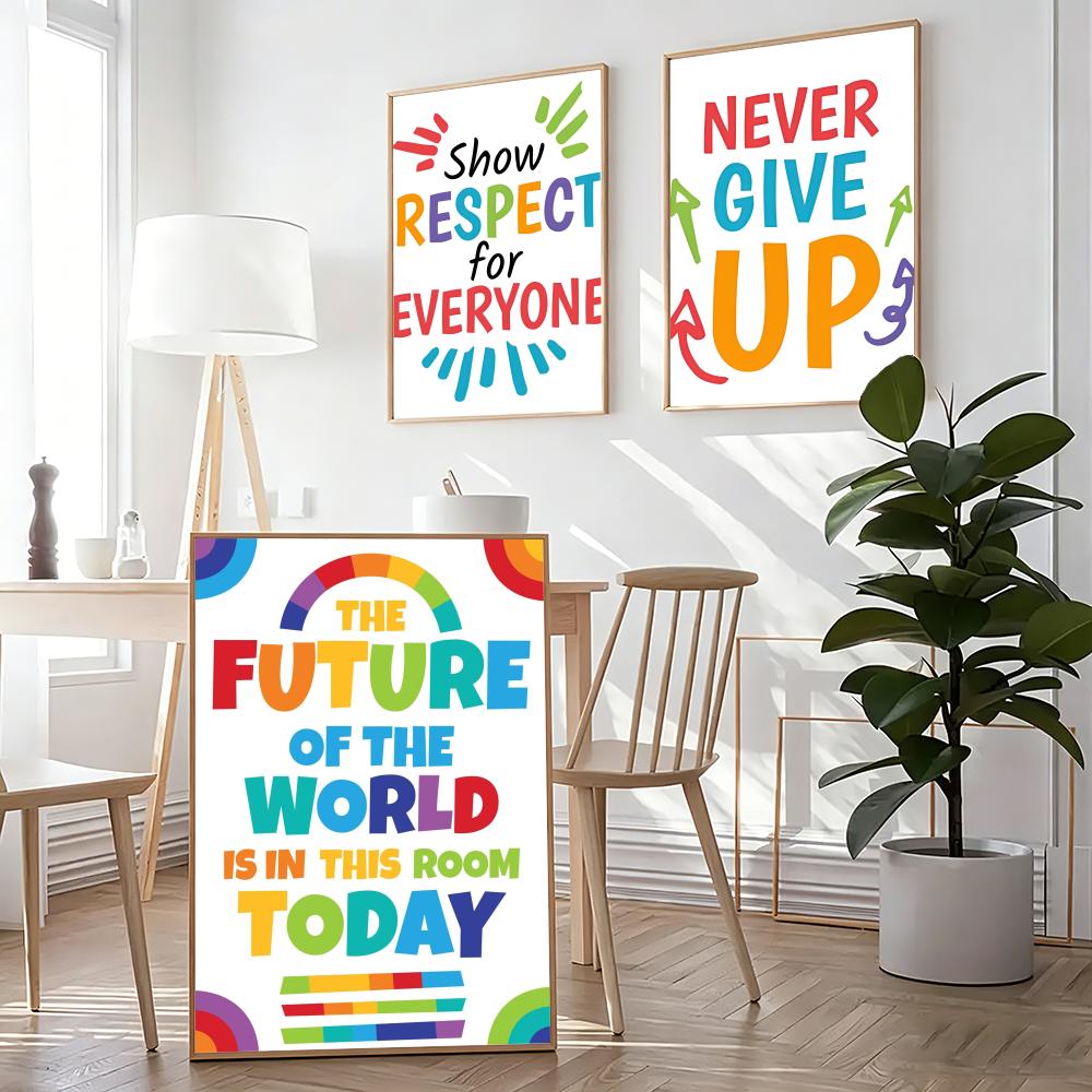 Positive Kid Classroom Wall Pi - Kids Educational Posters ulasan dan harga