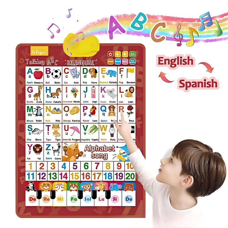 Kids' Bilingual English-Spanis - Kids Educational Posters ulasan dan harga