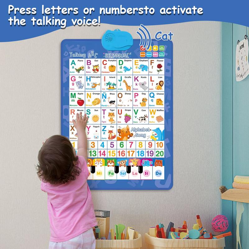 Kids' Bilingual English-Spanis - Kids Educational Posters ulasan dan harga