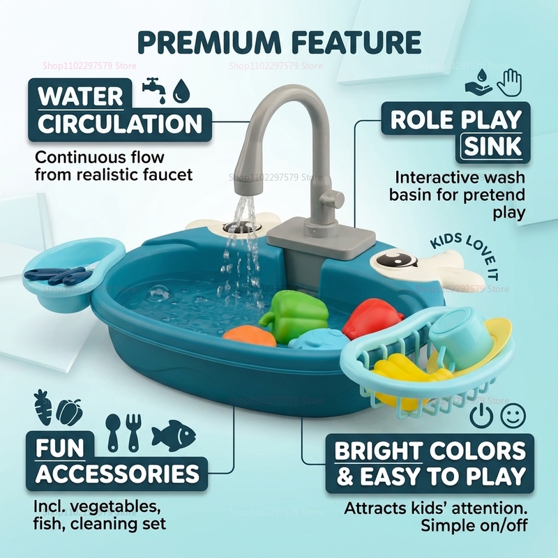 Toddler Interactive Water Play - Kids Education Design ulasan dan harga