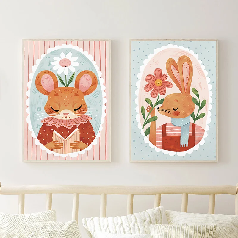 Floral Alphabet Education Kid  - Kids Educational Posters ulasan dan harga