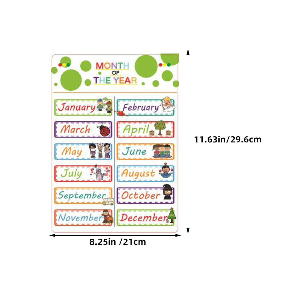 12Sheets Cartoon English Learn - Kids Educational Posters ulasan dan harga
