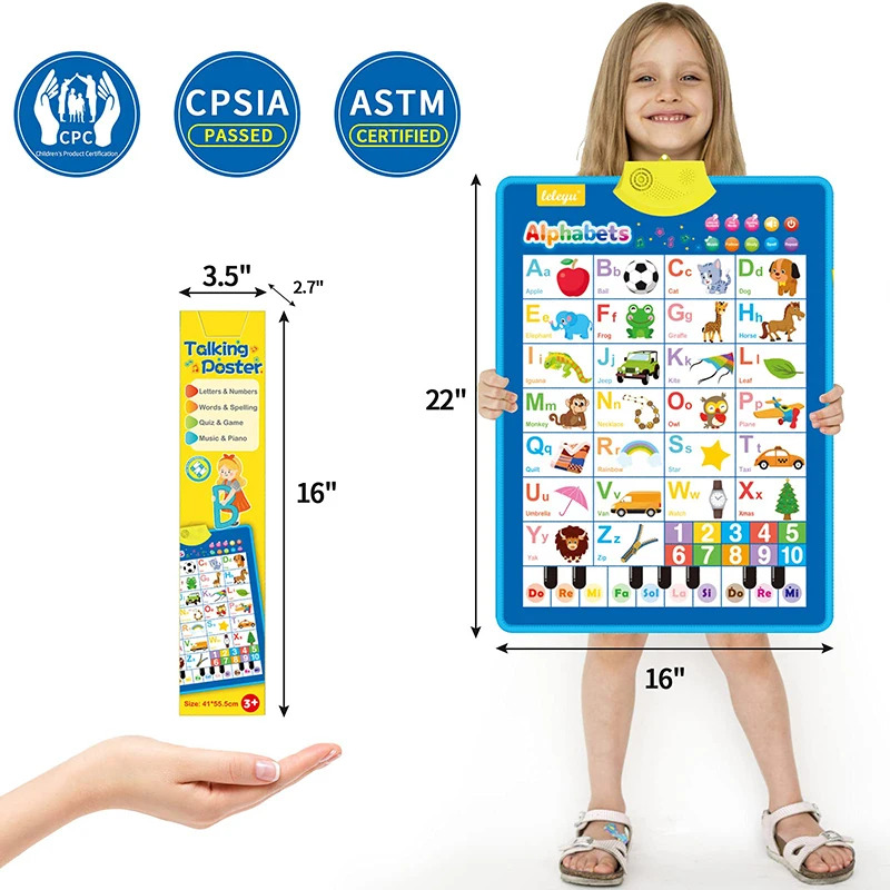 Electronic English Alphabet Wa - Kids Educational Posters ulasan dan harga