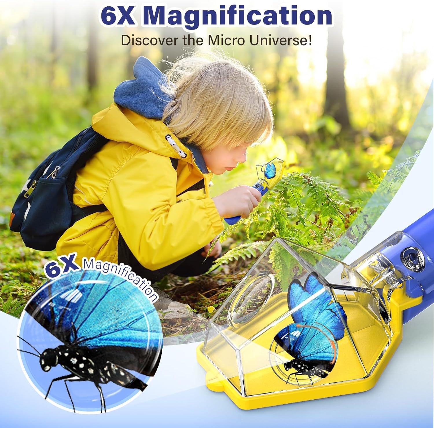 6X Magnifier Kids Bug Catcher, - Kids Outdoor Education ulasan dan harga